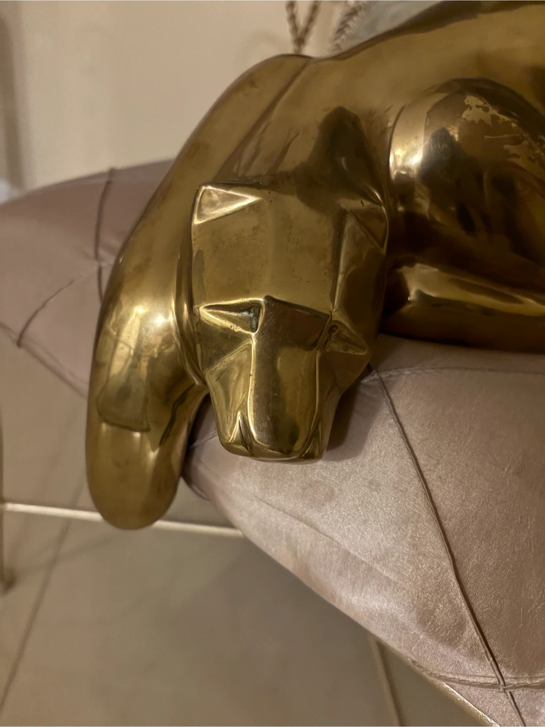 Vintage Brass Panther Figurine - photo 2