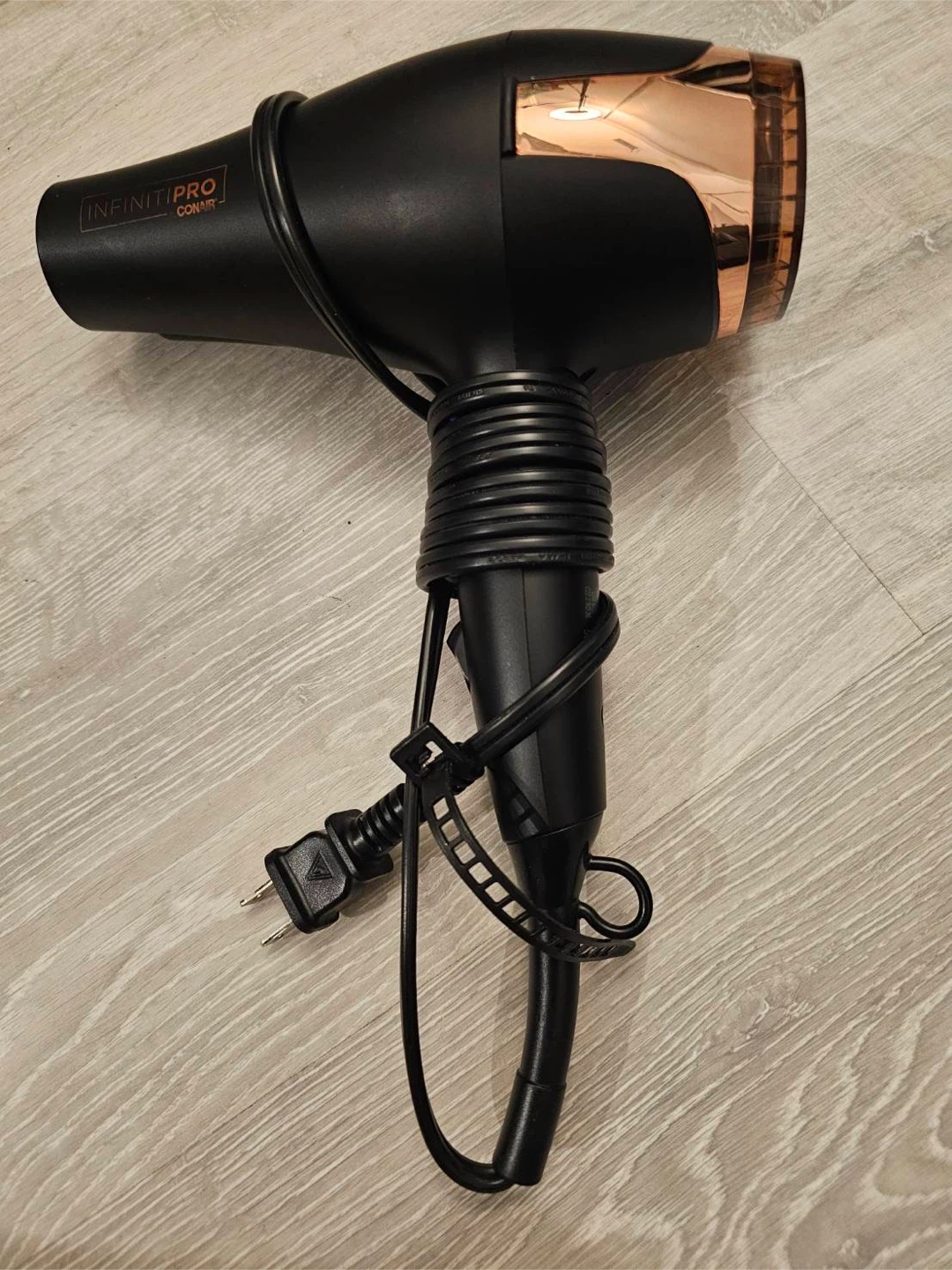 Conair InfinitiPRO 1875W Hair Dryer – Black & Rose Gold