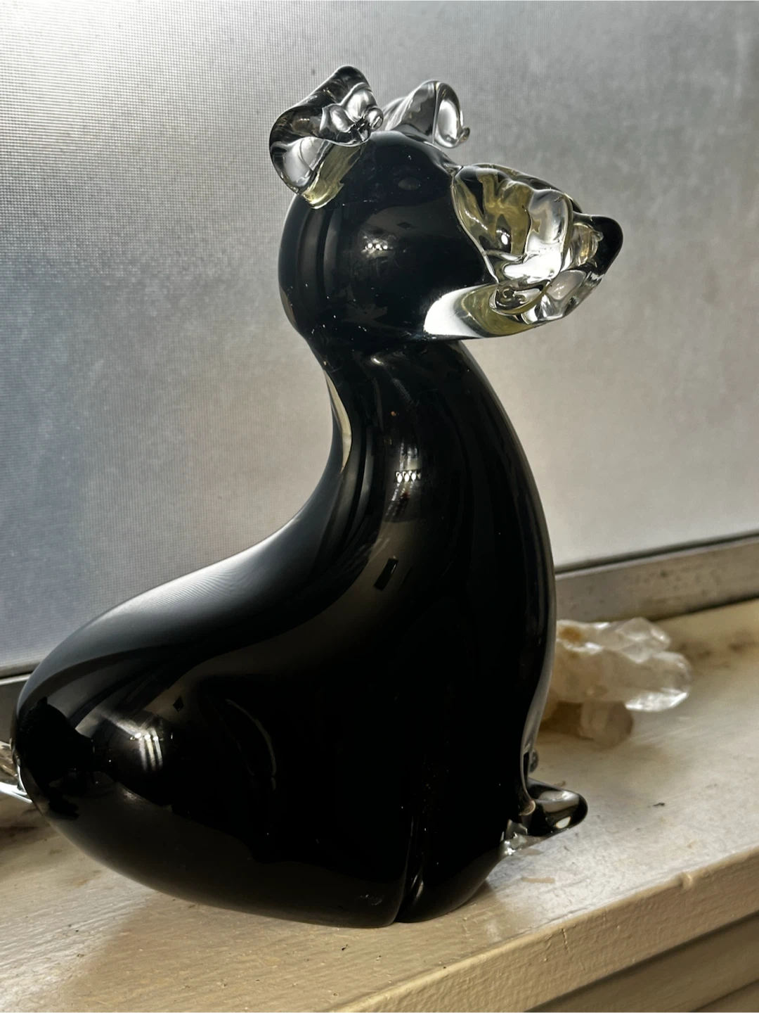 Vintage Saks Fifth Avenue Glass Terrier Dog Figurine - photo 2