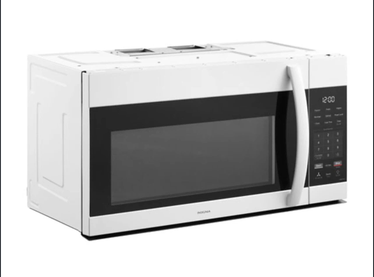 Open Box; Insignia Over-the-Range Microwave 1.7cu - White