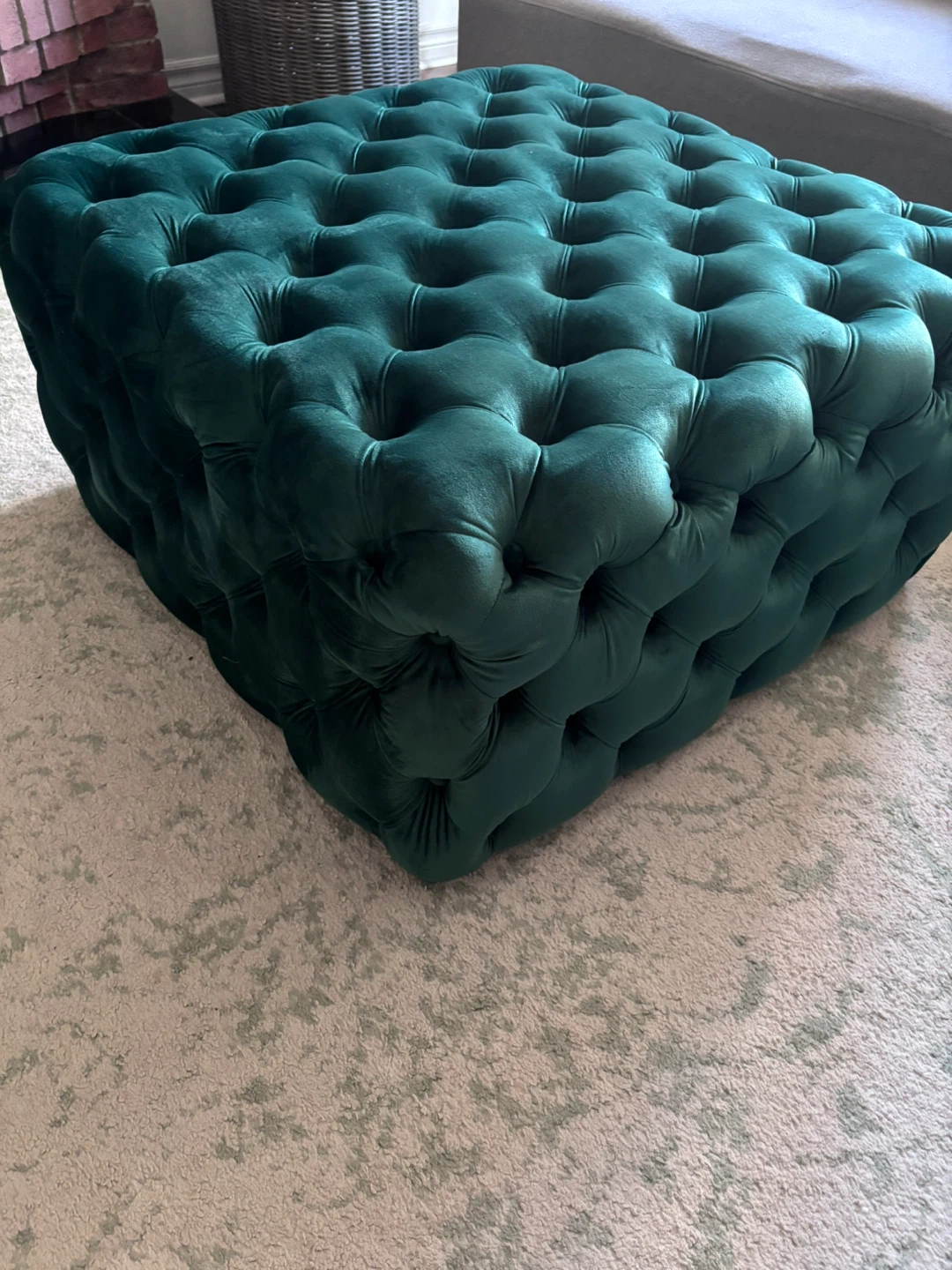 Green ottoman