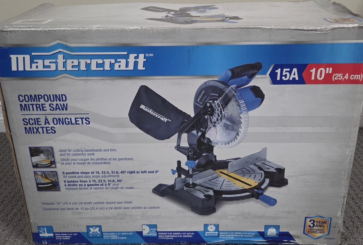 Mastercraft 15A 10" Compound Mitre Saw - photo 2