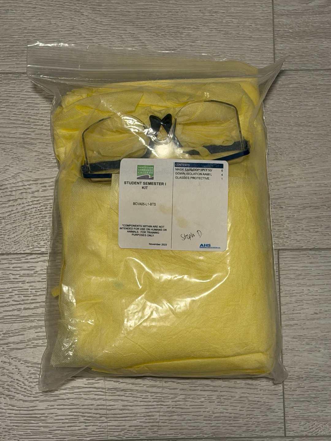 Vancouver Community College LPN Student Kits and Patches