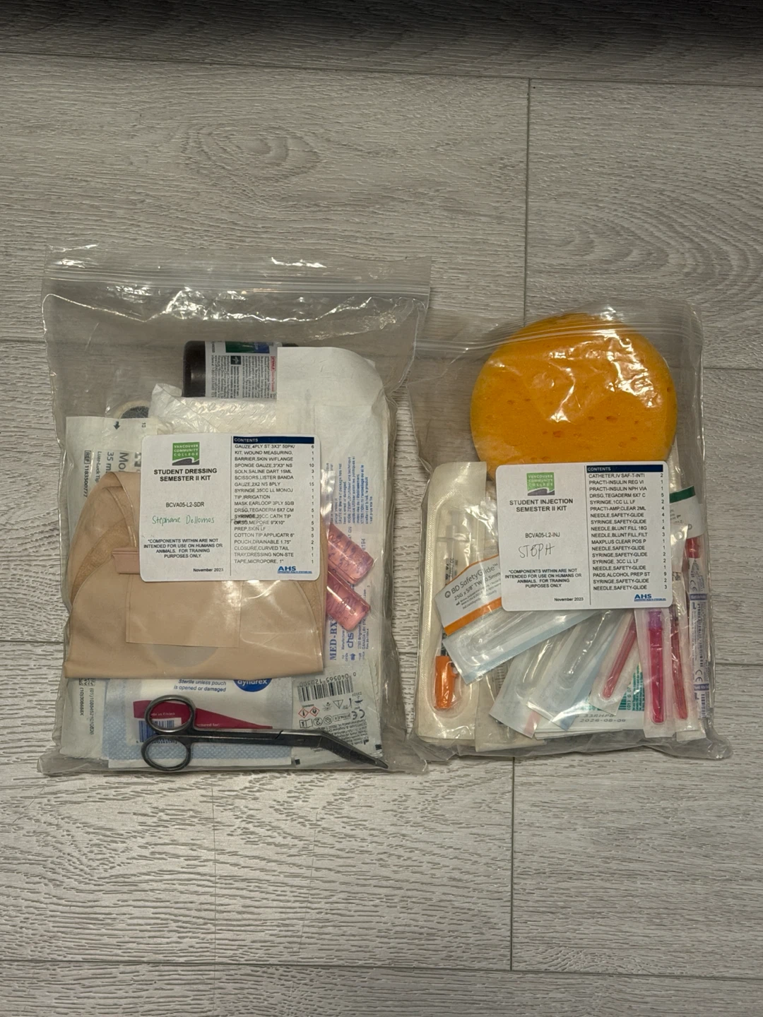 Vancouver Community College LPN Student Kits and Patches - photo 2