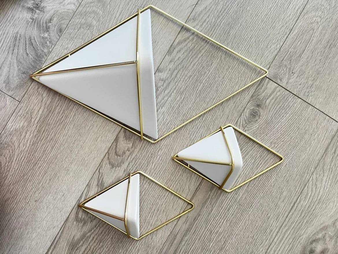 Set of 3 Geometric Wall Planters