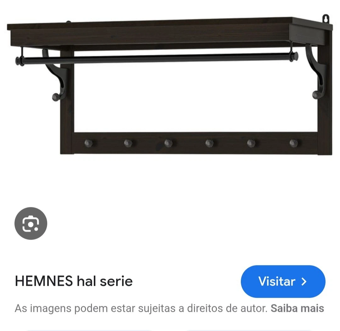 IKEA Hemnes Wall Mounted Hat and Coat Rack