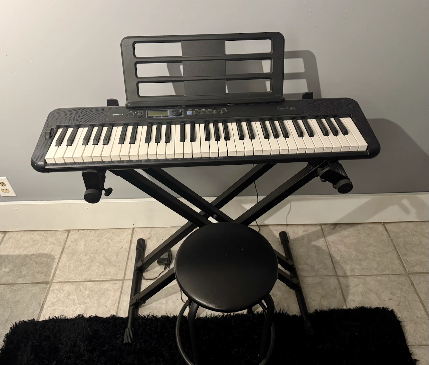 Casio Casiotone CT-S300 Keyboard with Stand and Stool