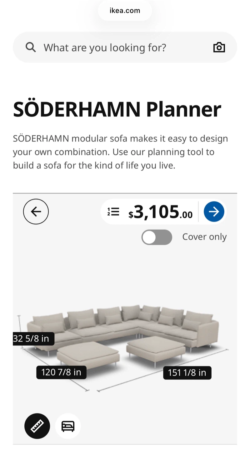 IKEA Soderhamn Modular Sectional w/ Ottomans - photo 5