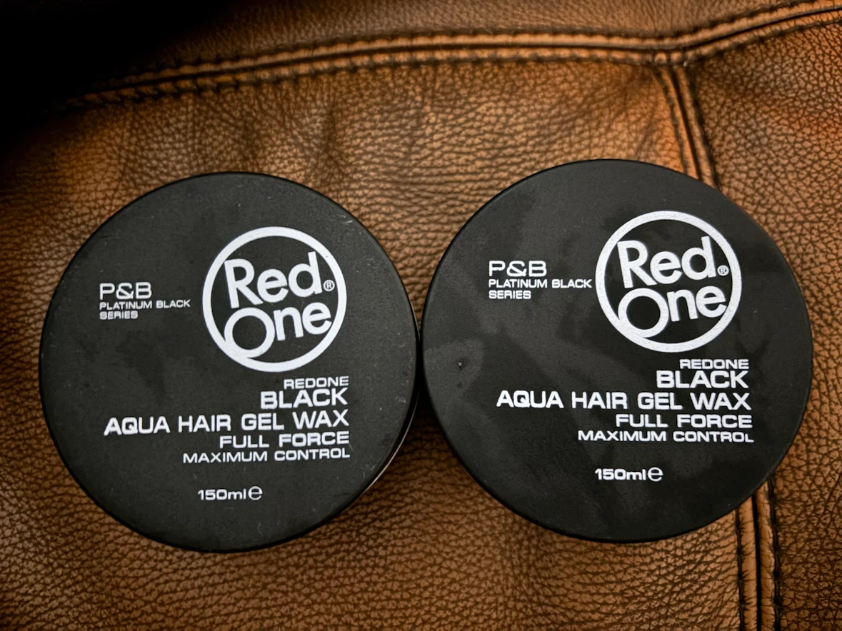 2 Red One Aqua Hair Gel Wax - Black