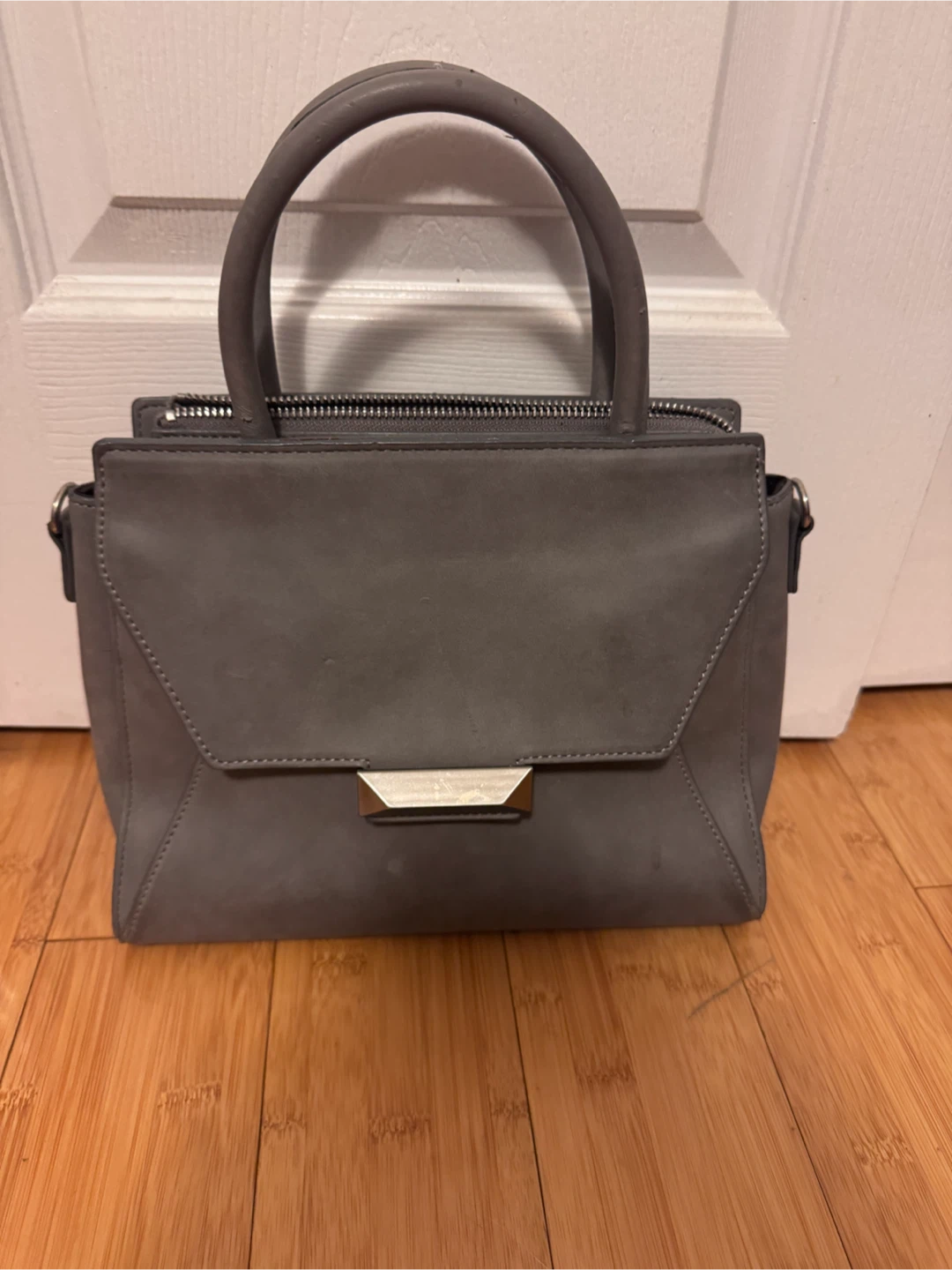 🩶 Pinkyotto Grey Structured Bag 🩶