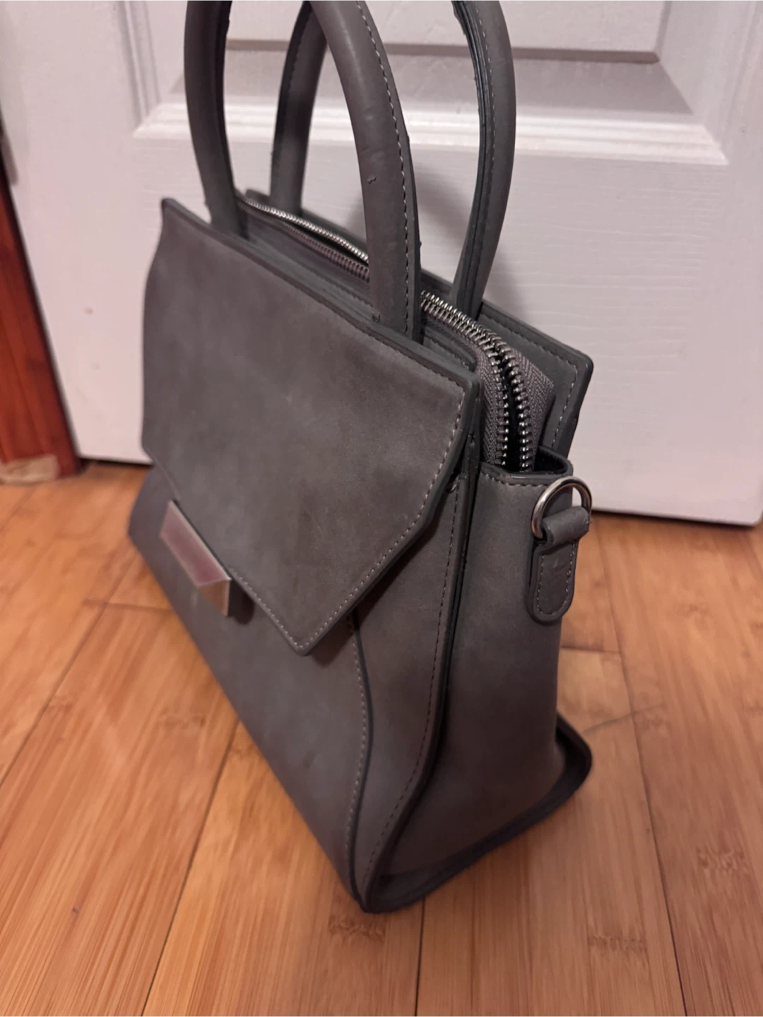 🩶 Pinkyotto Grey Structured Bag 🩶 - photo 2