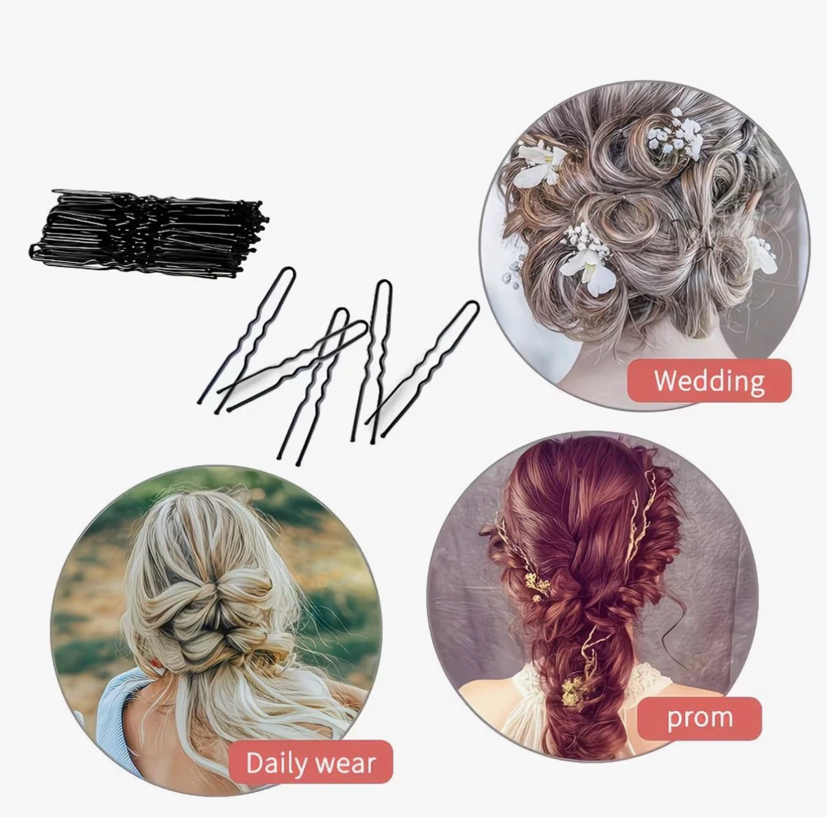 50 Piece Gold Wave Hair Clip Set - photo 4