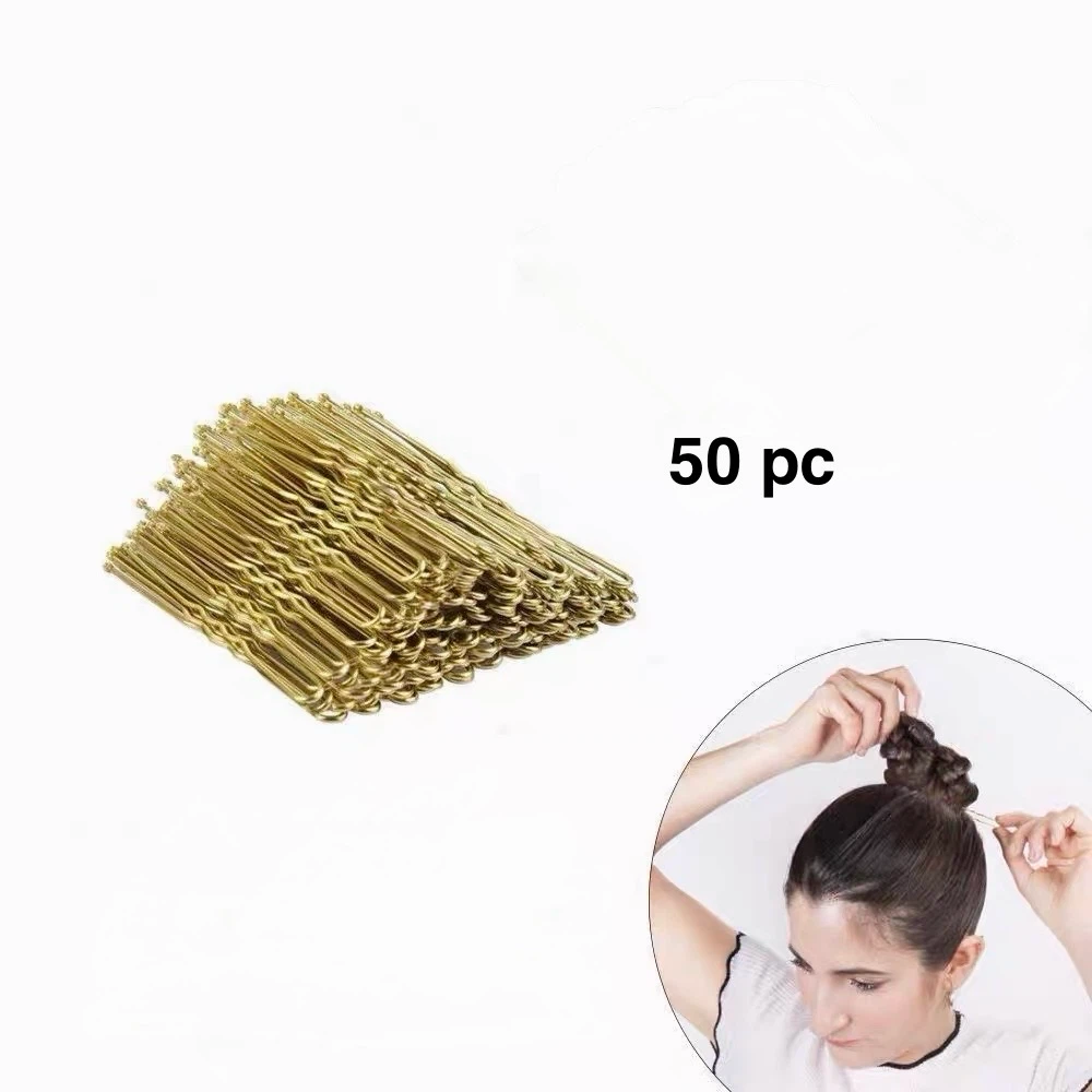 50 Piece Gold Wave Hair Clip Set - photo 5
