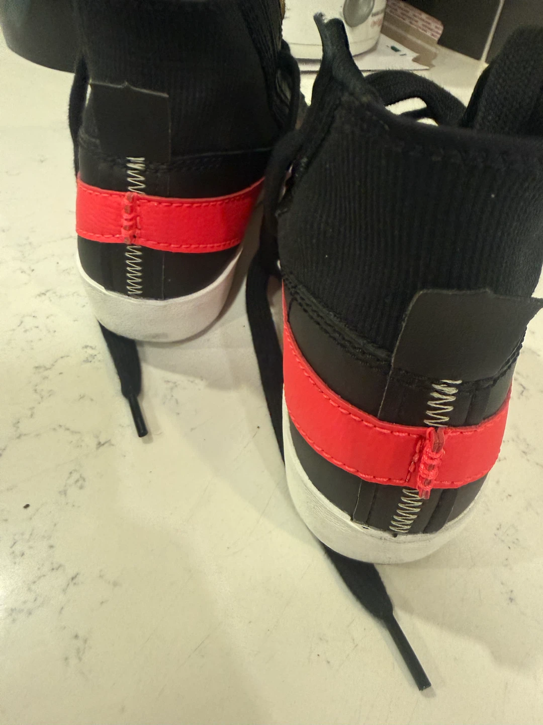 Nike Blazer Mid '77 Jumbo Black and Bright Crimson - photo 2