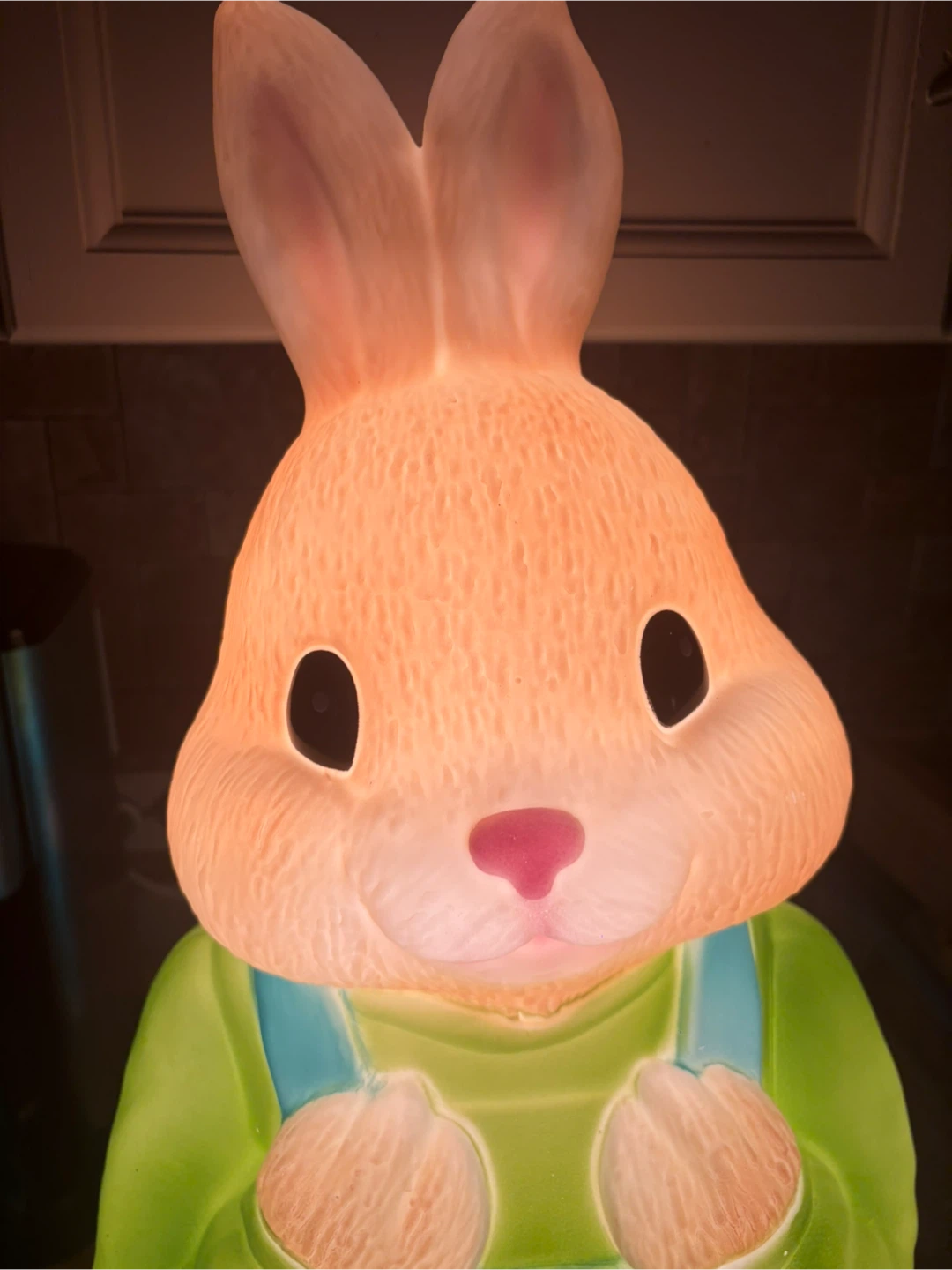 Retro  Easter Bunny Blow Mold Light - photo 5