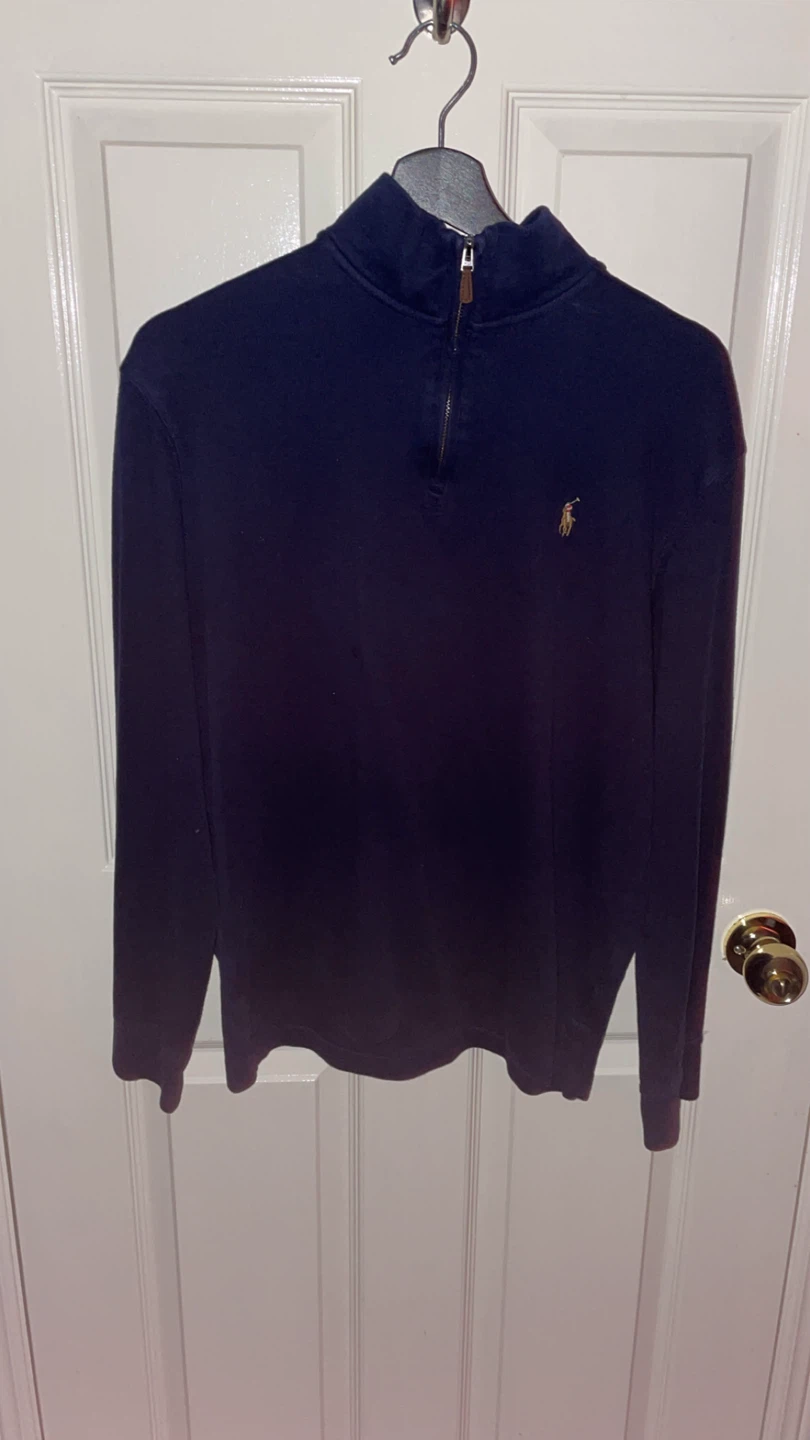 Polo Ralph Lauren Estate Rib Quarter-Zip Navy
