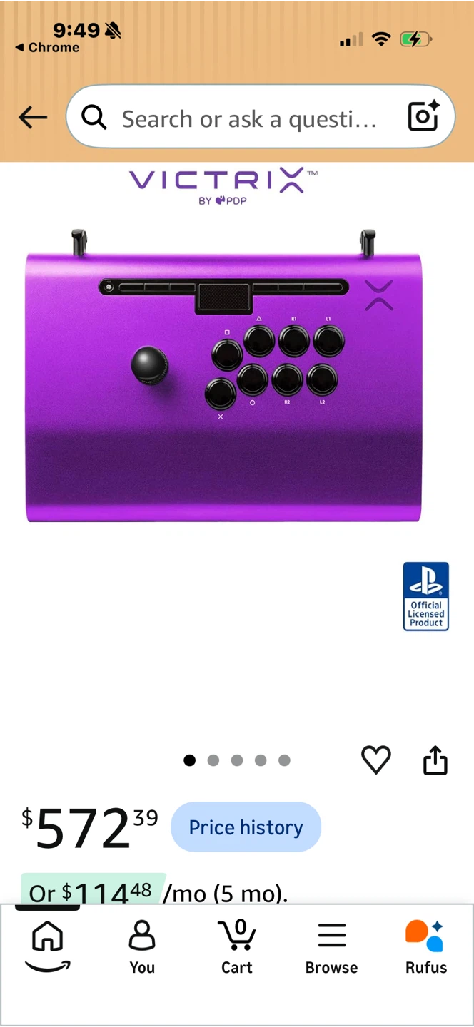 Victrix Pro FS Arcade Fight Stick Purple 380$