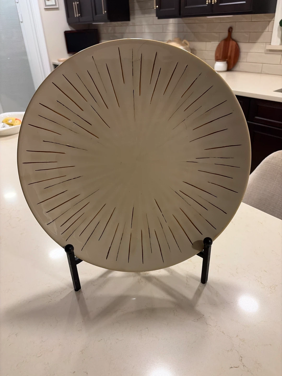 Decorative Starburst Design Serving Plate