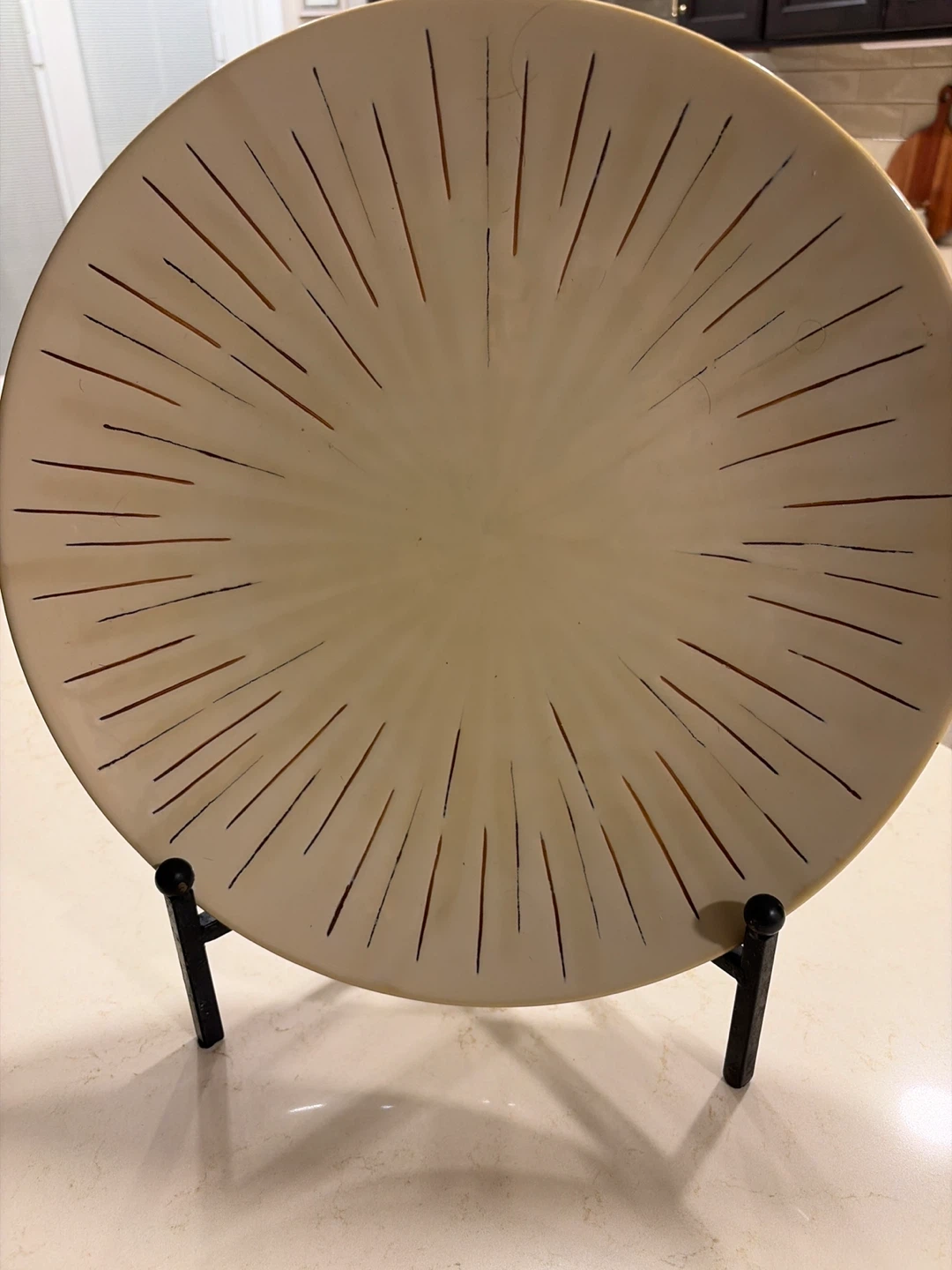 Decorative Starburst Design Serving Plate - photo 2