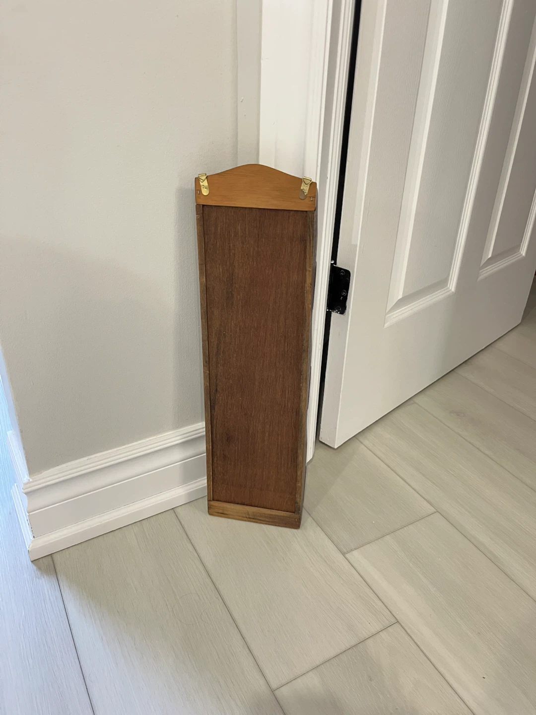 3-tier wooden wall-mounted mail organizer - photo 2