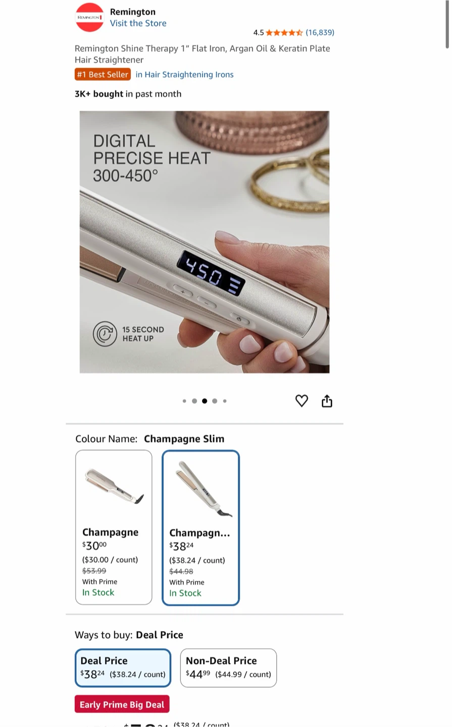 Remington Shine Therapy 1" Flat Iron - photo 2
