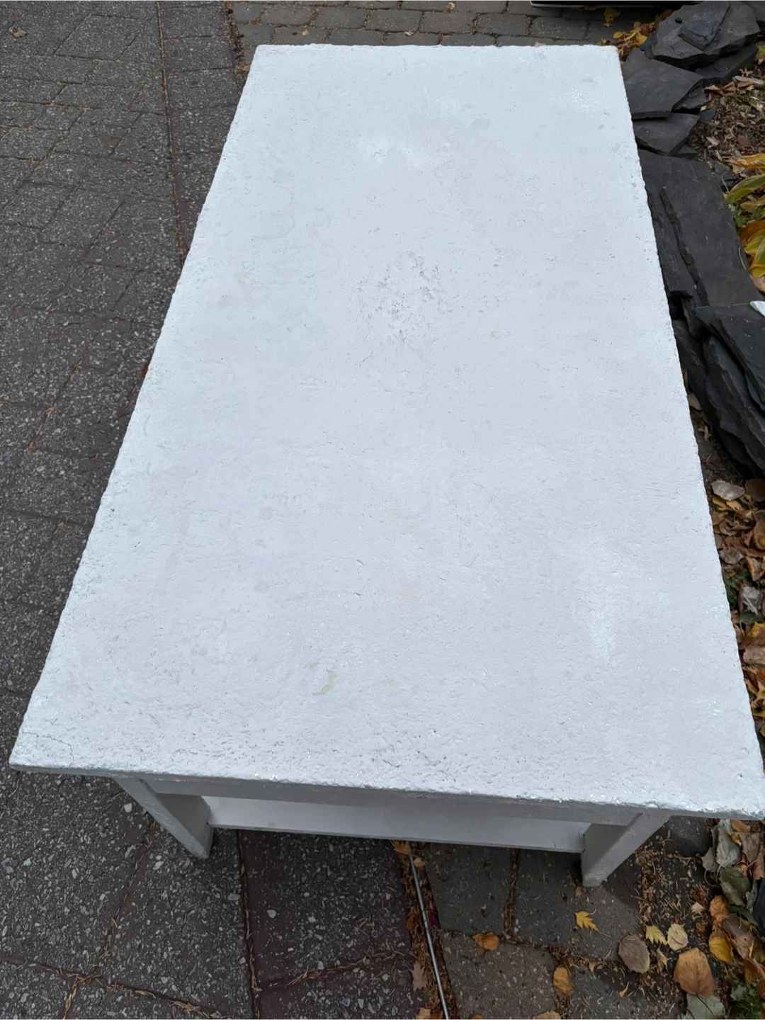 White painted coffee table with two drawers - photo 3