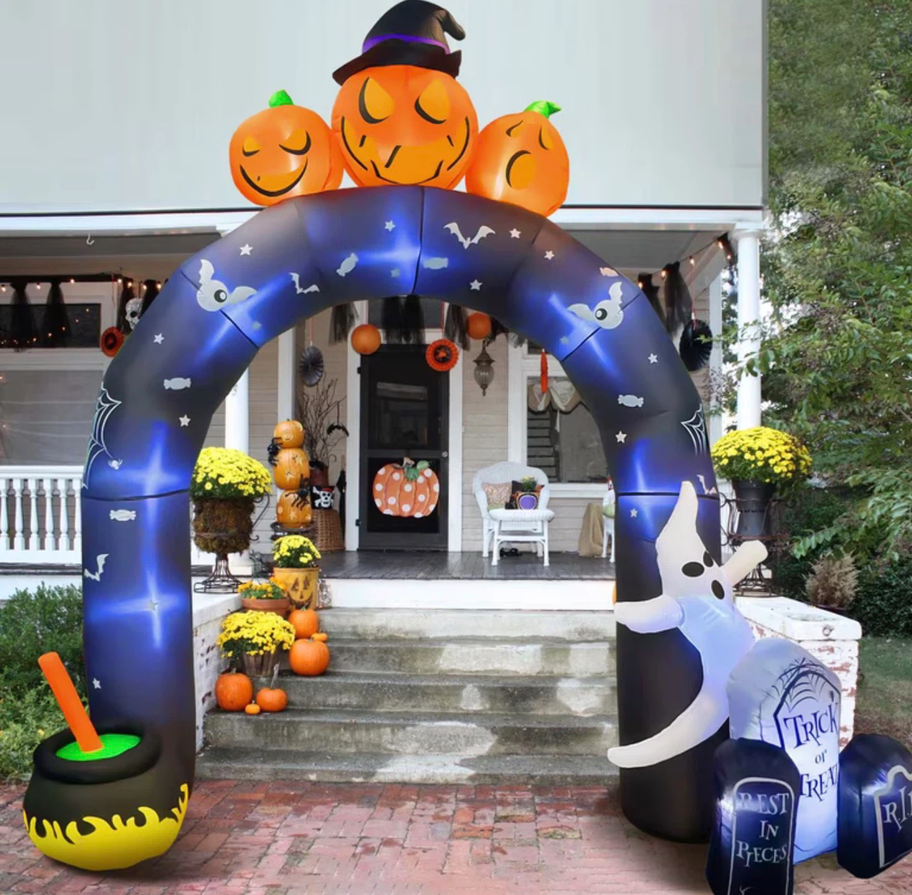 10ft Halloween Inflatable Pumpkin Archway