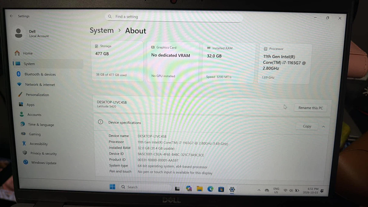 Dell Latitude 5420 Laptop - photo 2