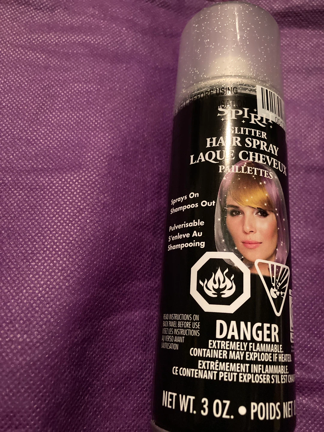Spirit Halloween Glitter Hair Spray - photo 2