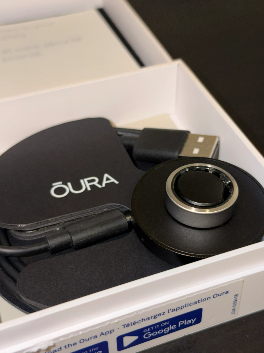 Oura Horizon Smart Ring Gen 3, Brushed Titanium, Size 8