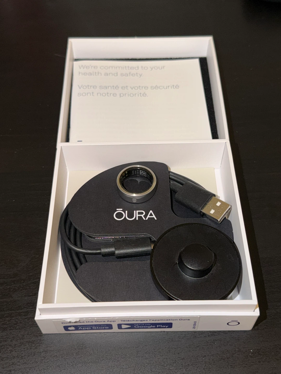 Oura Horizon Smart Ring Gen 3, Brushed Titanium, Size 8 - photo 2