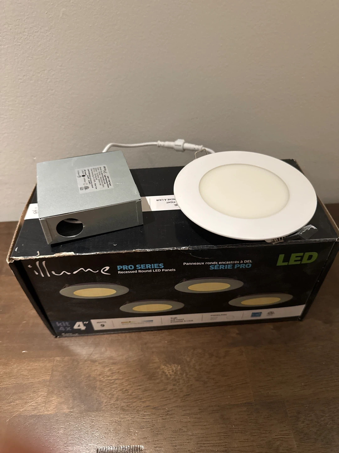 Illume Pro Series 4-inch Recessed Round LED Panel Kit