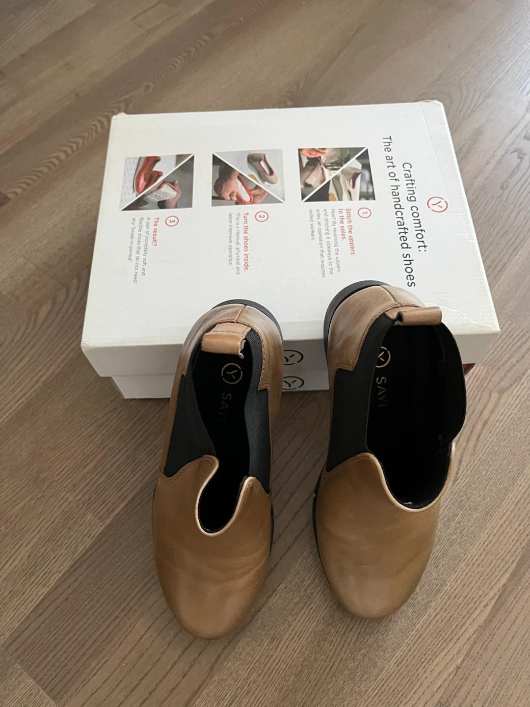 Brand new SAYDO Handcrafted Leather Chelsea Boots - photo 4