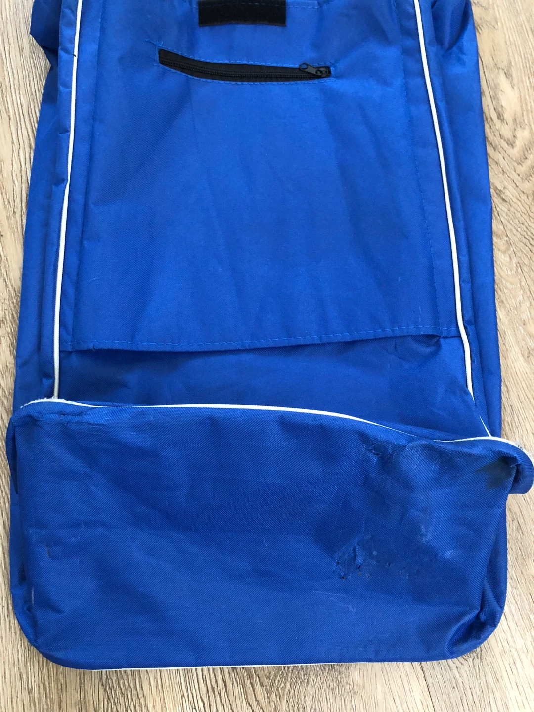 Blue Rolling Shopping Cart - photo 3