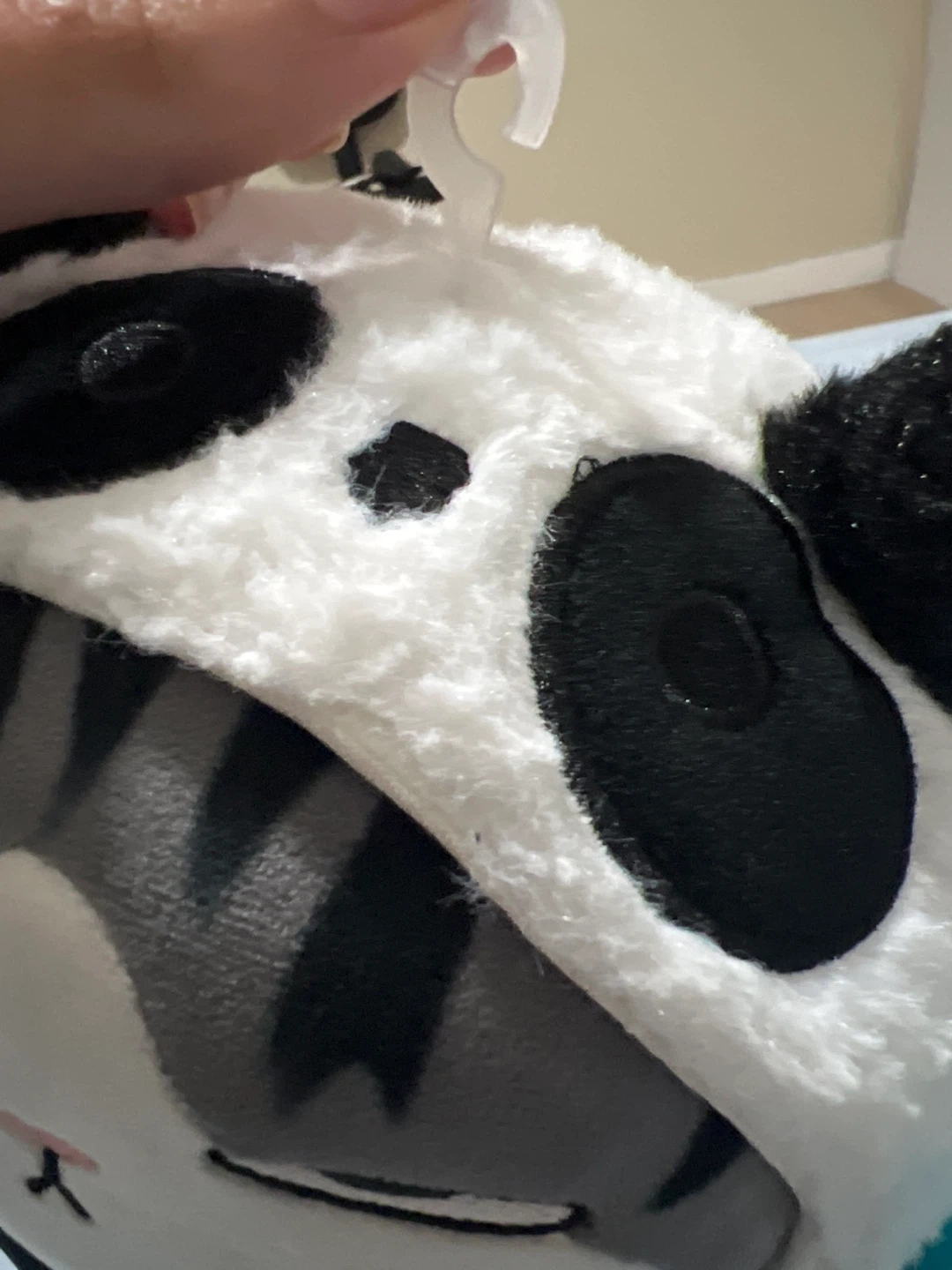 Grey Tabby Cat Panda Costume Plush Toy - photo 3