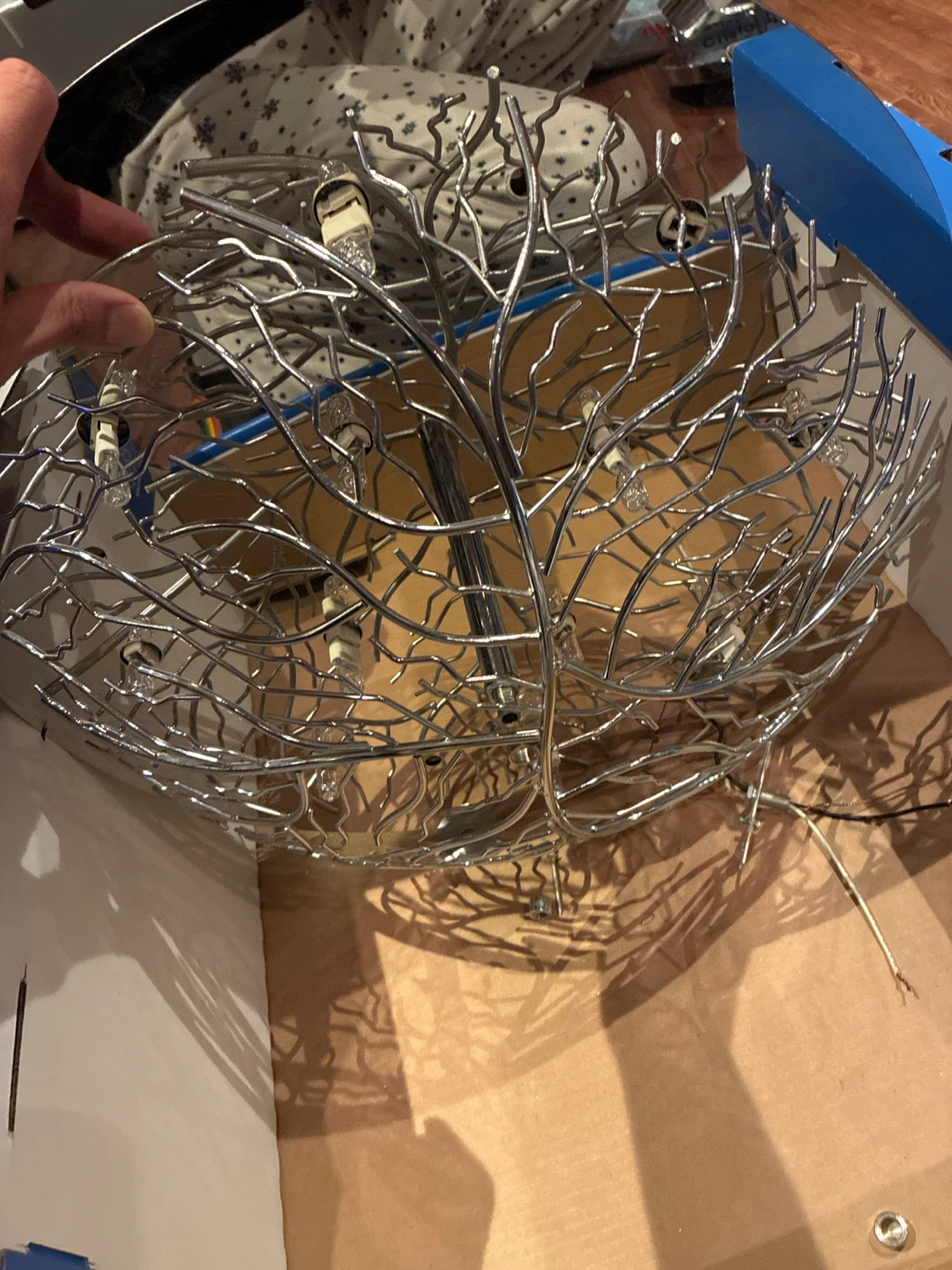 Chrome Branch Chandelier Light Fixture