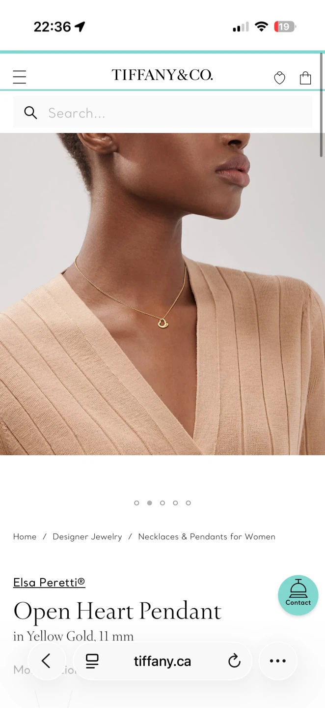 Tiffany yellow gold necklace - photo 2
