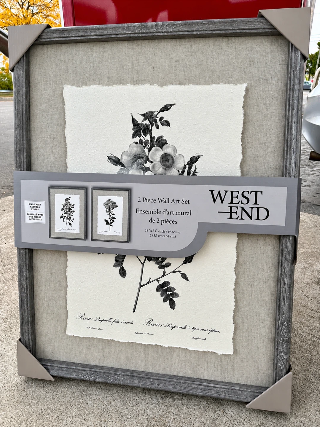 West End 2-Piece Botanical Wall Art Set