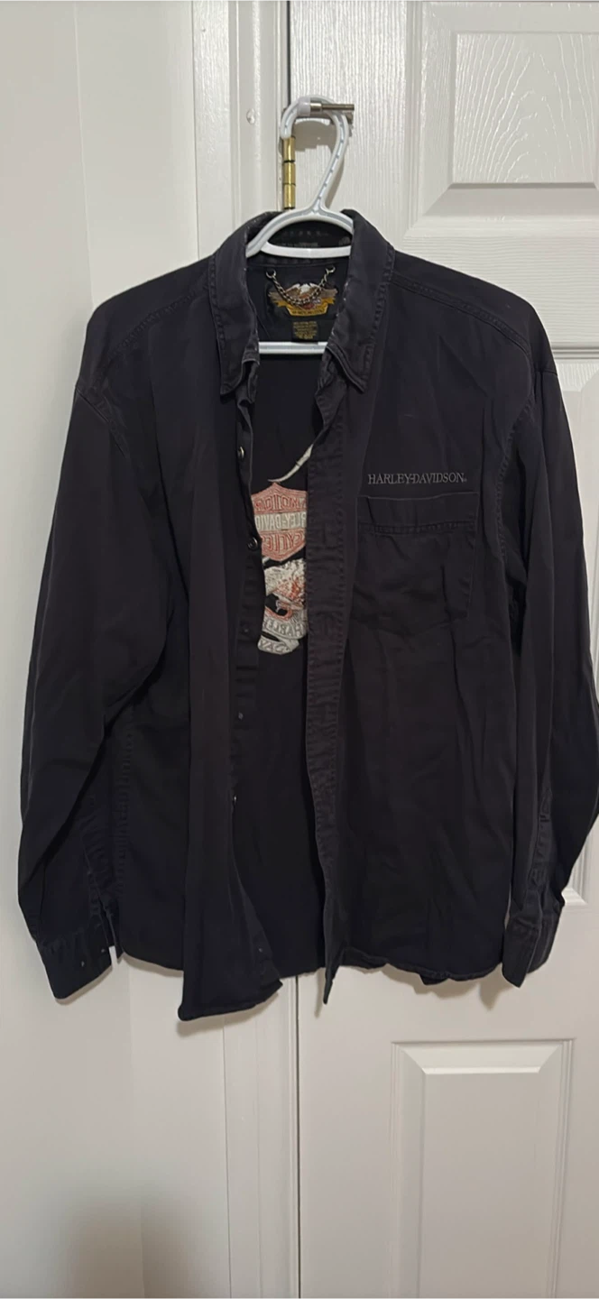 Harley-Davidson Men's Black Long Sleeve Shirt