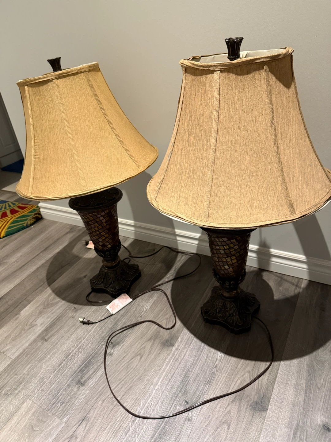 Pair of Mosaic Table Lamps