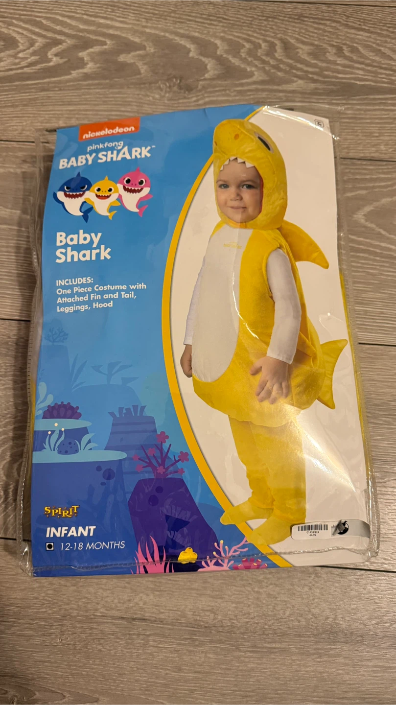 Baby Shark Halloween Costume – 12–18 Months