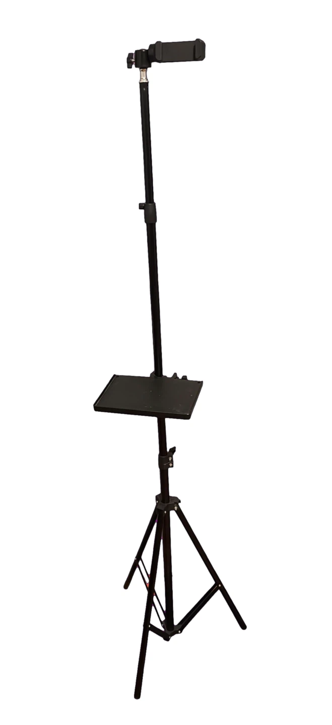Adjustable Phone Tripod Stand with Tray