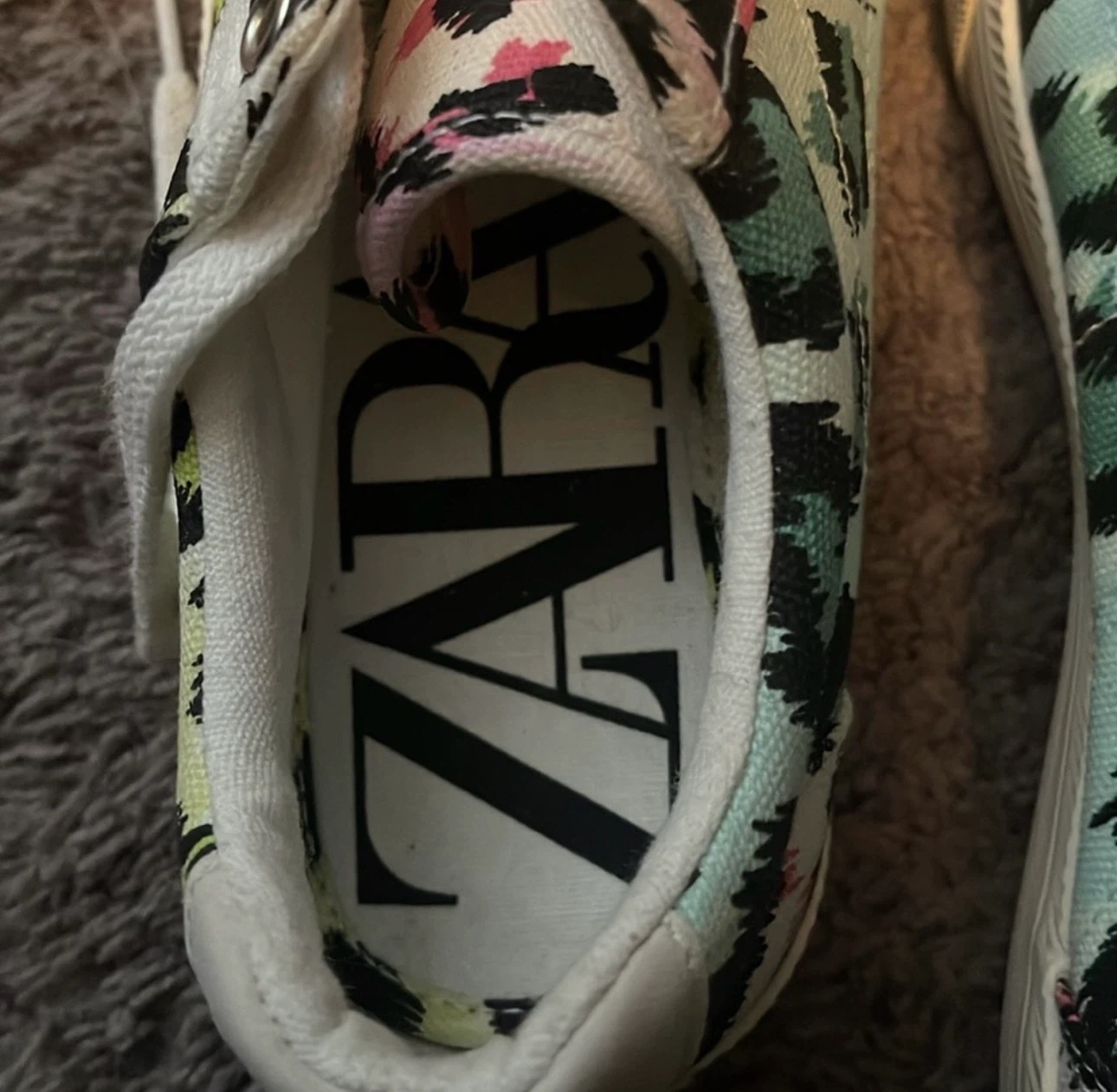 Zara Multi-coloured Animal Print Sneakers NWT - photo 3