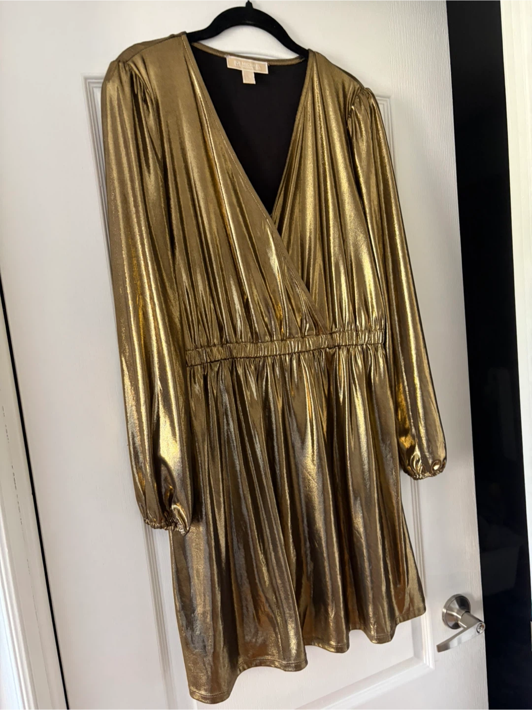 Michael Michael Kors Metallic Gold Dress