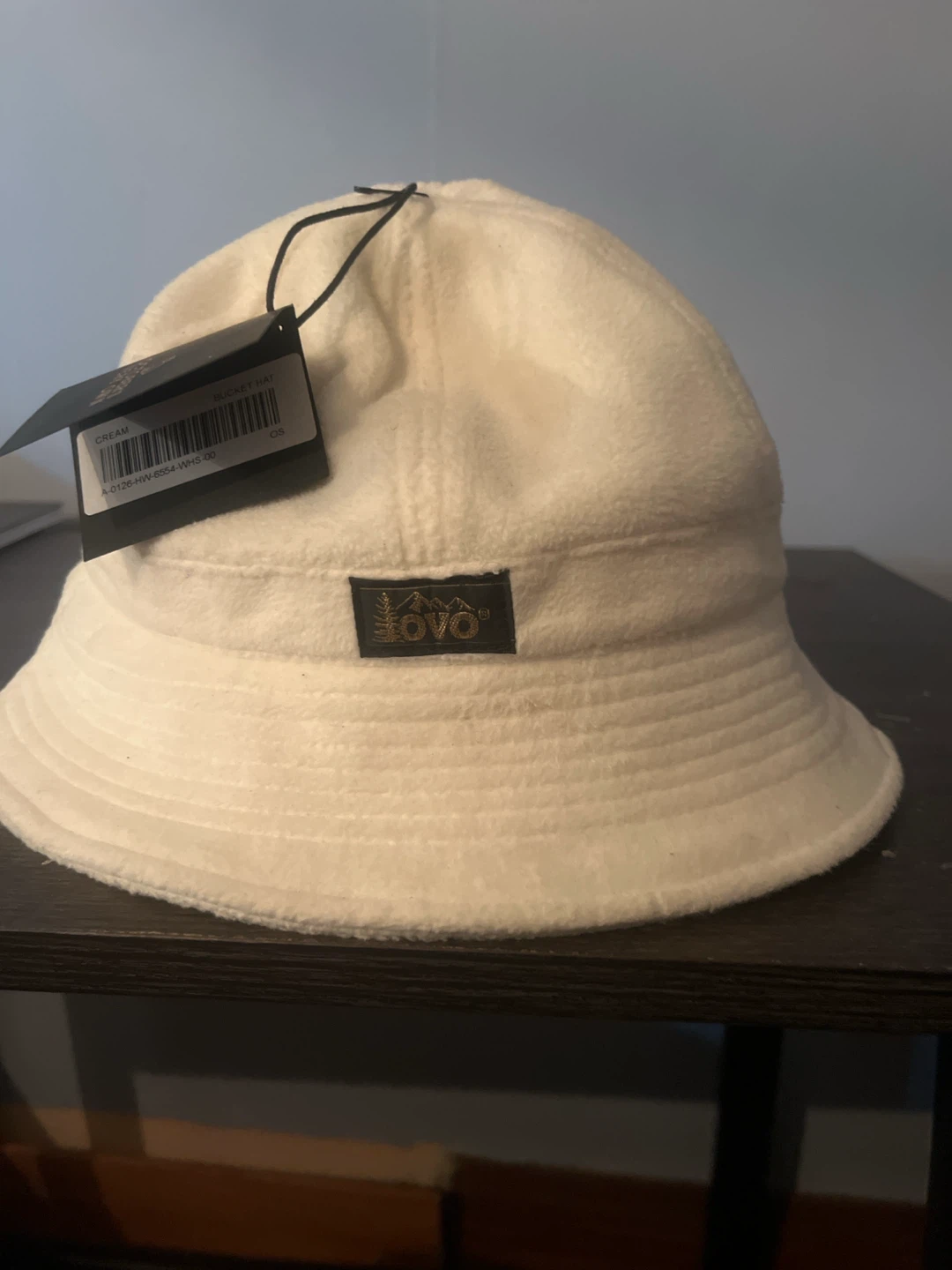 OVO Microfleece Bucket Hat - Cream