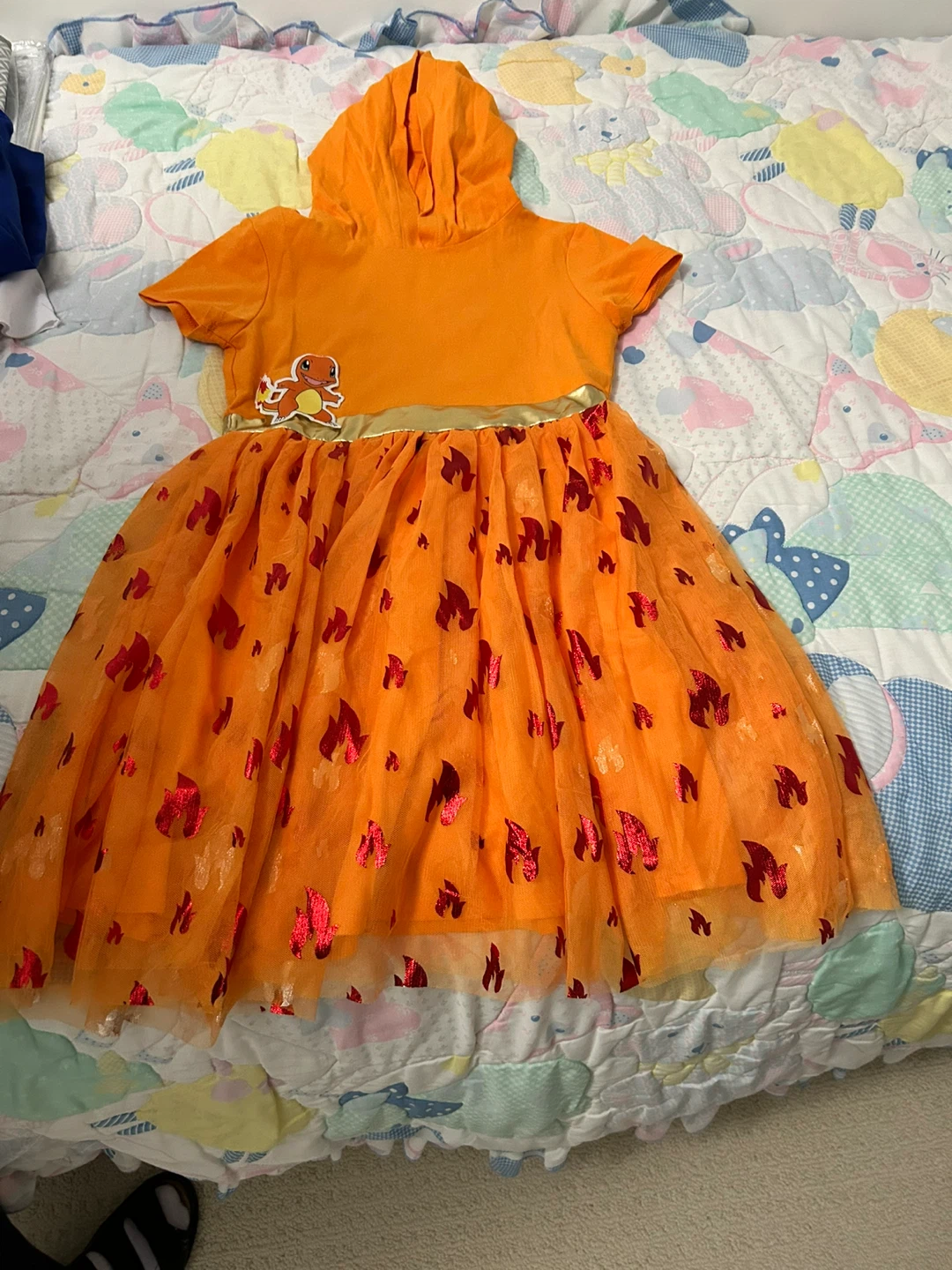 Pokémon Charmander Orange Dress Size M (8) - photo 2