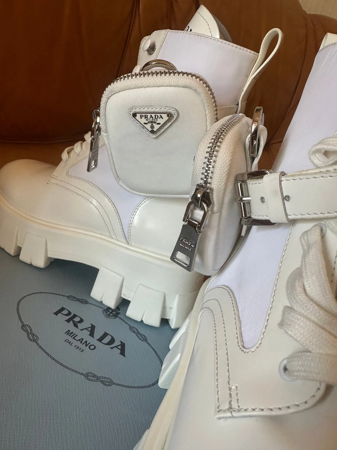 Prada Monolith Combat Boots Size 40 - photo 4