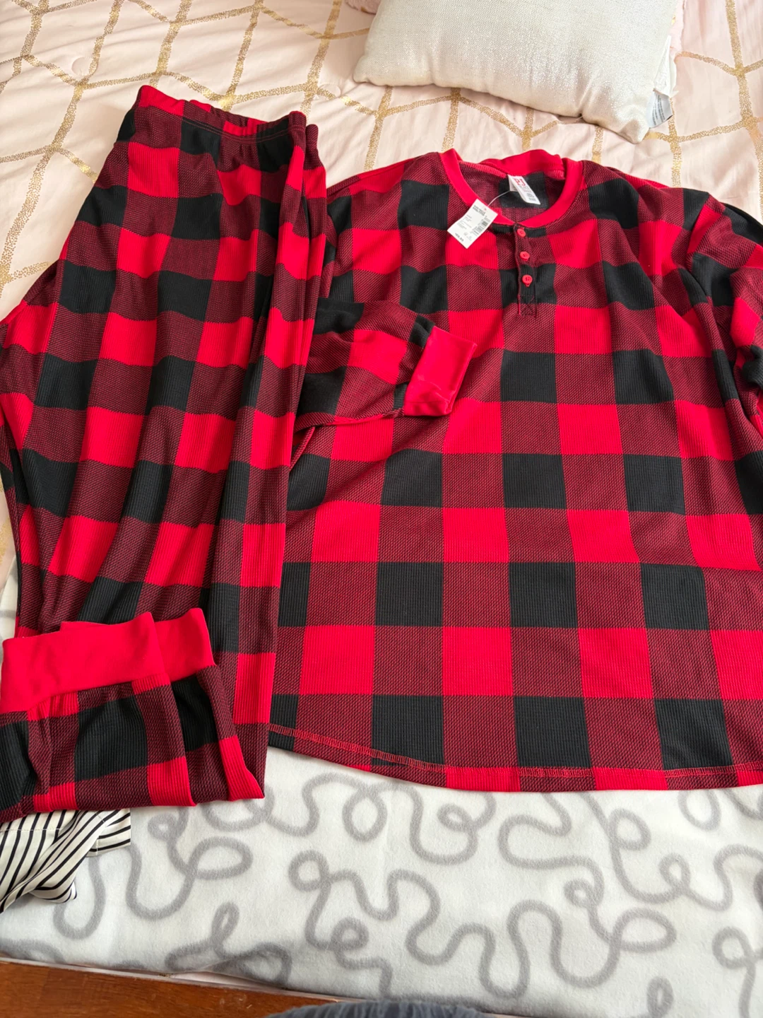 PJ Place Buffalo Plaid Pajama Set