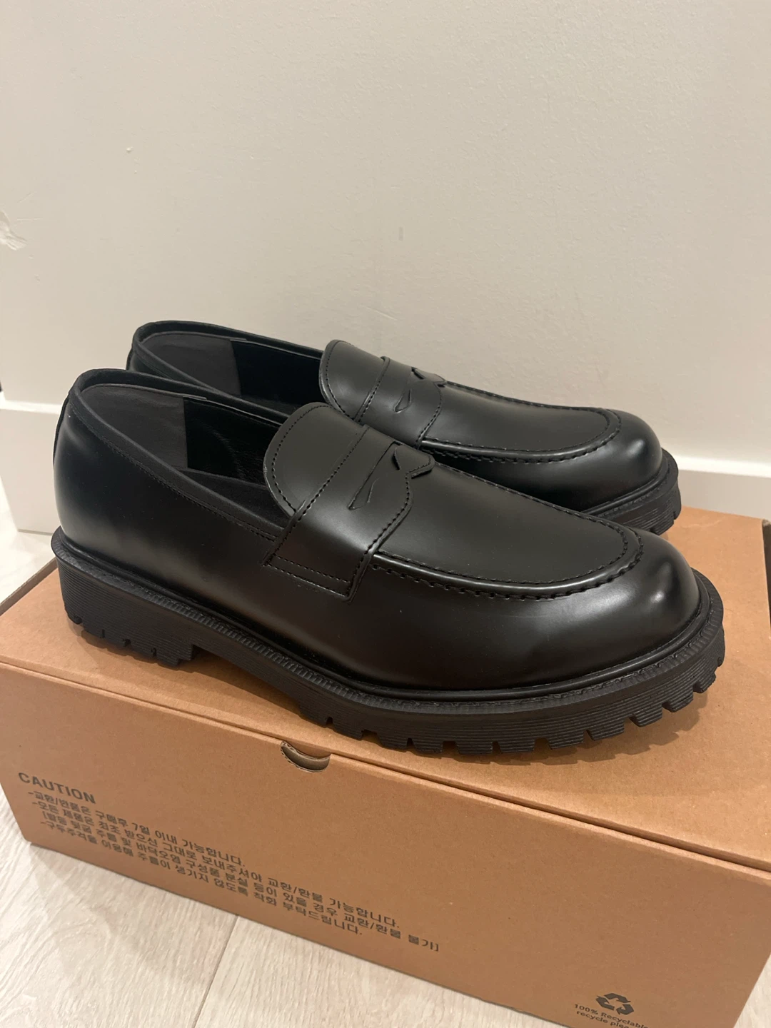 Black Platform Loafers - photo 3