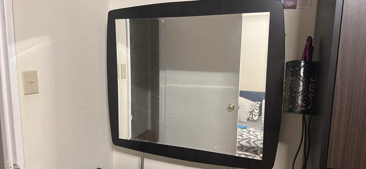 Dark Brown 6-Drawer Dresser with Attached Mirror - photo 2